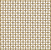 0.0553 - 0.0300 Inch (in) Opening Size Brass Woven Wire Mesh