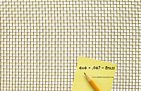 1 x 1 to 10 x 10 Brass Woven Wire Mesh (4BRS.047PL)